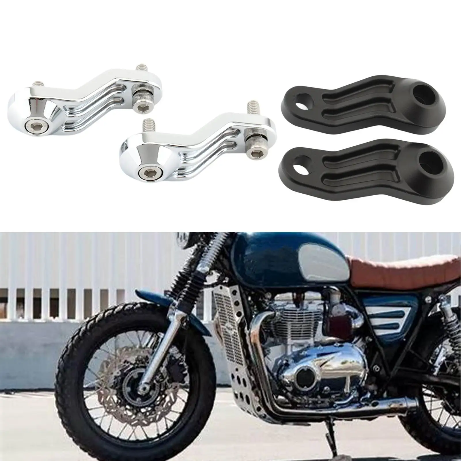 

2Pcs Motorcycle Rear Turn Signal Bracket for Triumph Bonneville T120