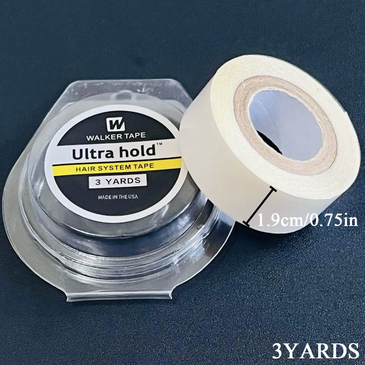 

Двусторонняя клейкая лента Walker Ultra Hold для систем замещения волос, париков и наращивания волос, 1 рулон, 2 см * 3 ярда