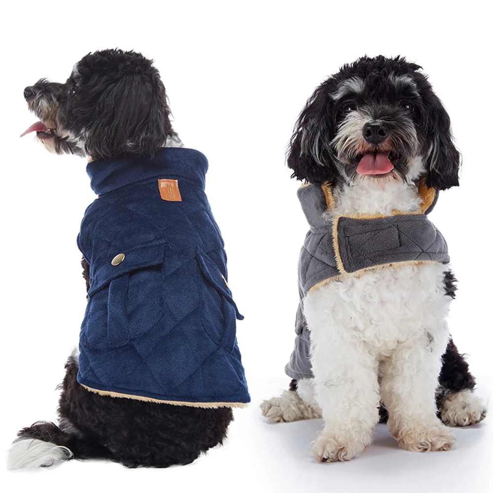 Winter Warm Dog Coat Jacket  Dog Clothes Outdoor Cold Proof Warm Dog Jacket added Clothing Chihuahua Clothes Pet Supplies