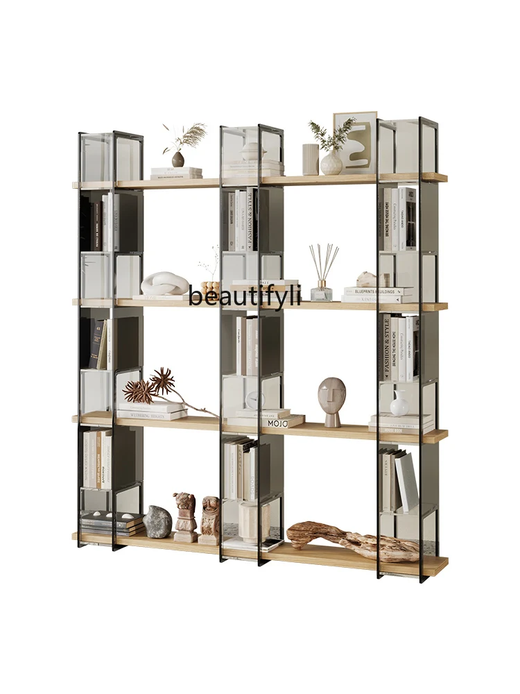 

Espositore da pavimento multistrato con scaffale sospeso in acrilico