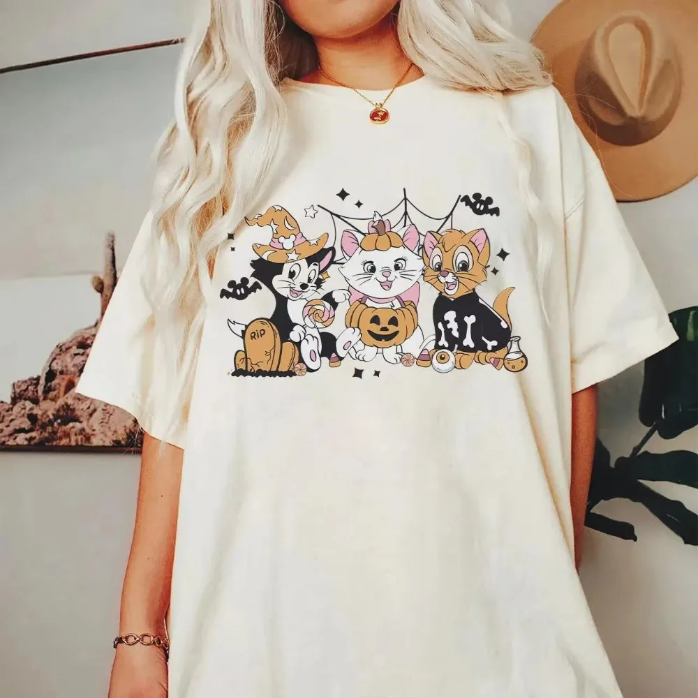 

Disney The Aristocats Marie Toulouse Berlioz Halloween Costume Shirt Disney Aristocats Halloween Shirt Skin-friendly Cotton