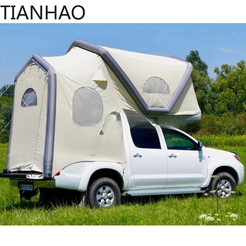 Compact Inflatable Rooftop inflatable Tent Provides Spacious Interior truck bed Gentle Tent