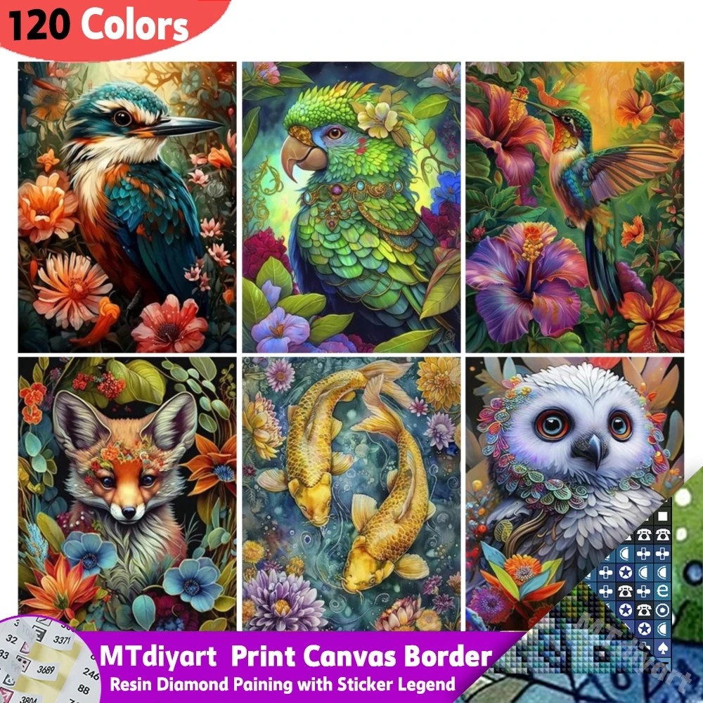 طقم رسم بالألماس: بوم وثعالب بألوان 120 product image