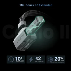 Accsoon CoMo II Wireless Full Duplex Intercom Headset ENC Noise Cancelling for On-Set Video Production