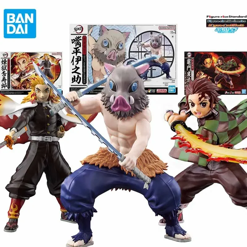 Bandai Original Model Kit FRS Demon Slayer: Kimetsu No Yaiba HASHIBIRA INOSUKE Anime Action Figure Assembly Model Gift for Boys