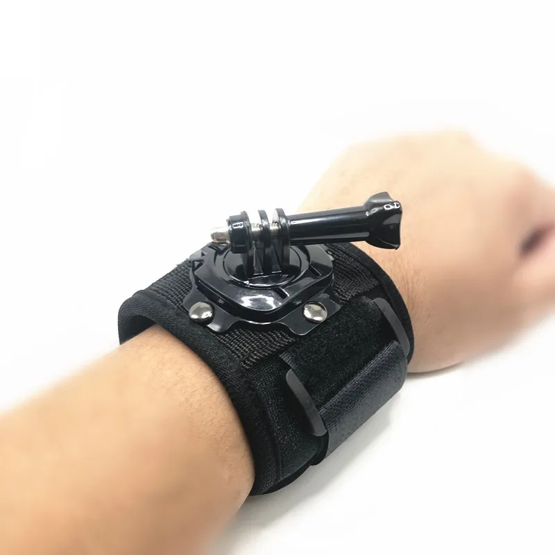 For GoPro DJI Action Cam Widened 360° Rotation Glove Wrist Strap Mount Arm Band Comfortable Wearable Shooting Bracket Strap