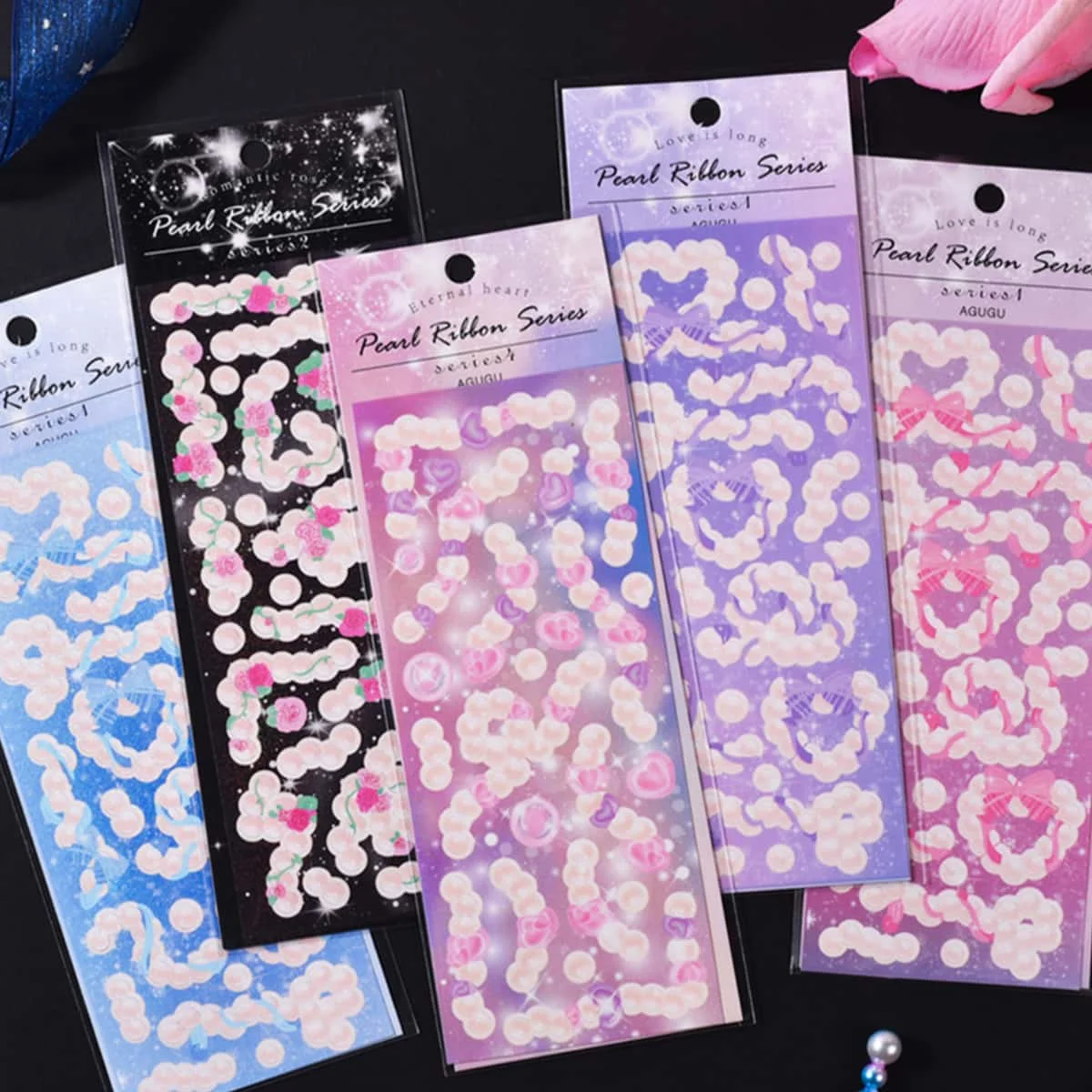12PCS Korean Aesthetic Journal Stickers Pack Wholesale Kpop Toploader Decoration Scrapbooking Supply Cute Holographic Deco Seal