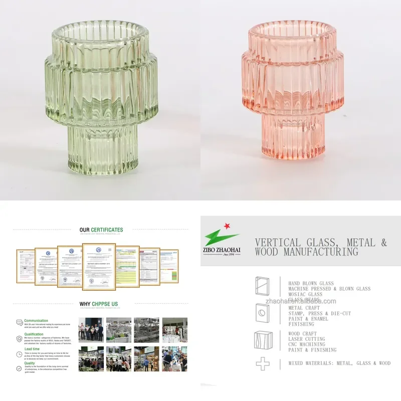 for  Metal Stand Crystal Glass Lantern Candlestick Cheap Home Decor
