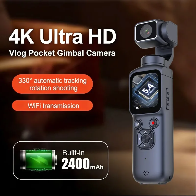 Supports Wi-Fi and Facial Tracking Functions Shooting and Recording Sports 64MP Photo Resolution 4K Action Camera