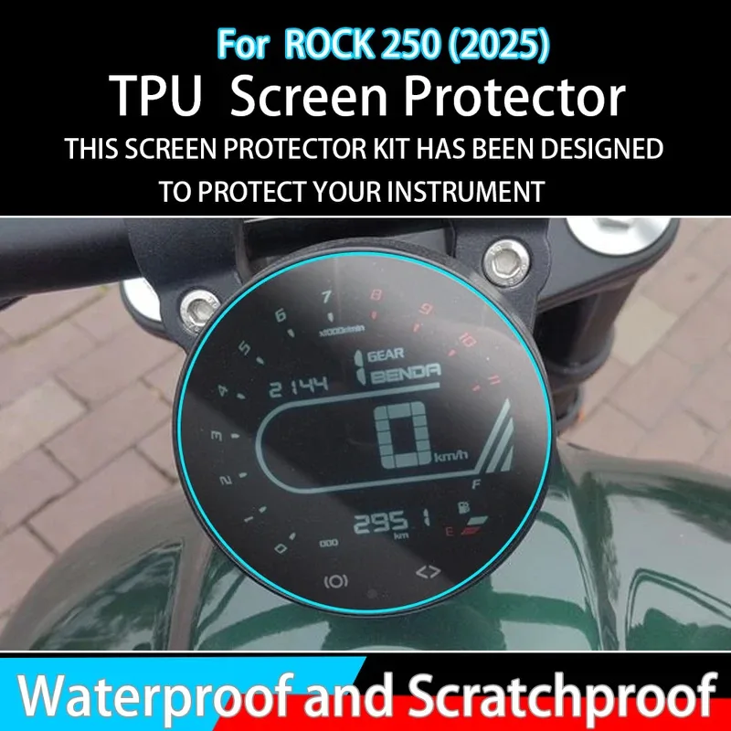 

For ROCK 250 2025 Motorcycle Instrument Dashboard Speedometer Protection Film Screen Accessories