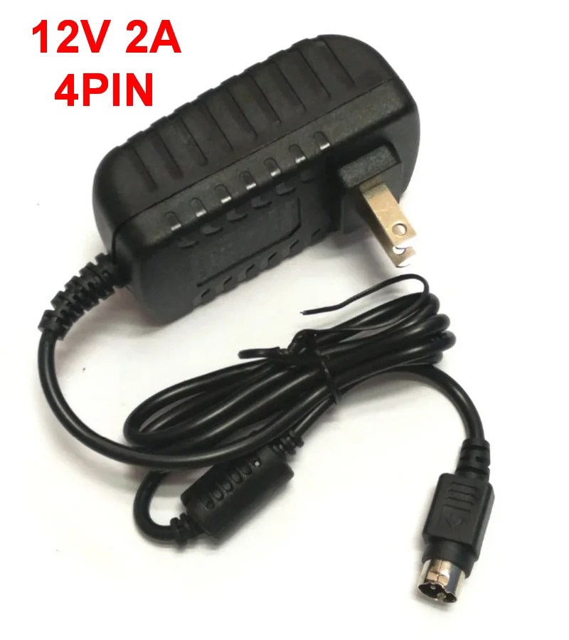 AC DC Adapter 12V 2A 4PIN for Hikvision Video Recorder 7804 7808H-SNH CWT KPC-024F DVR NVR Power adapter  Adaptor