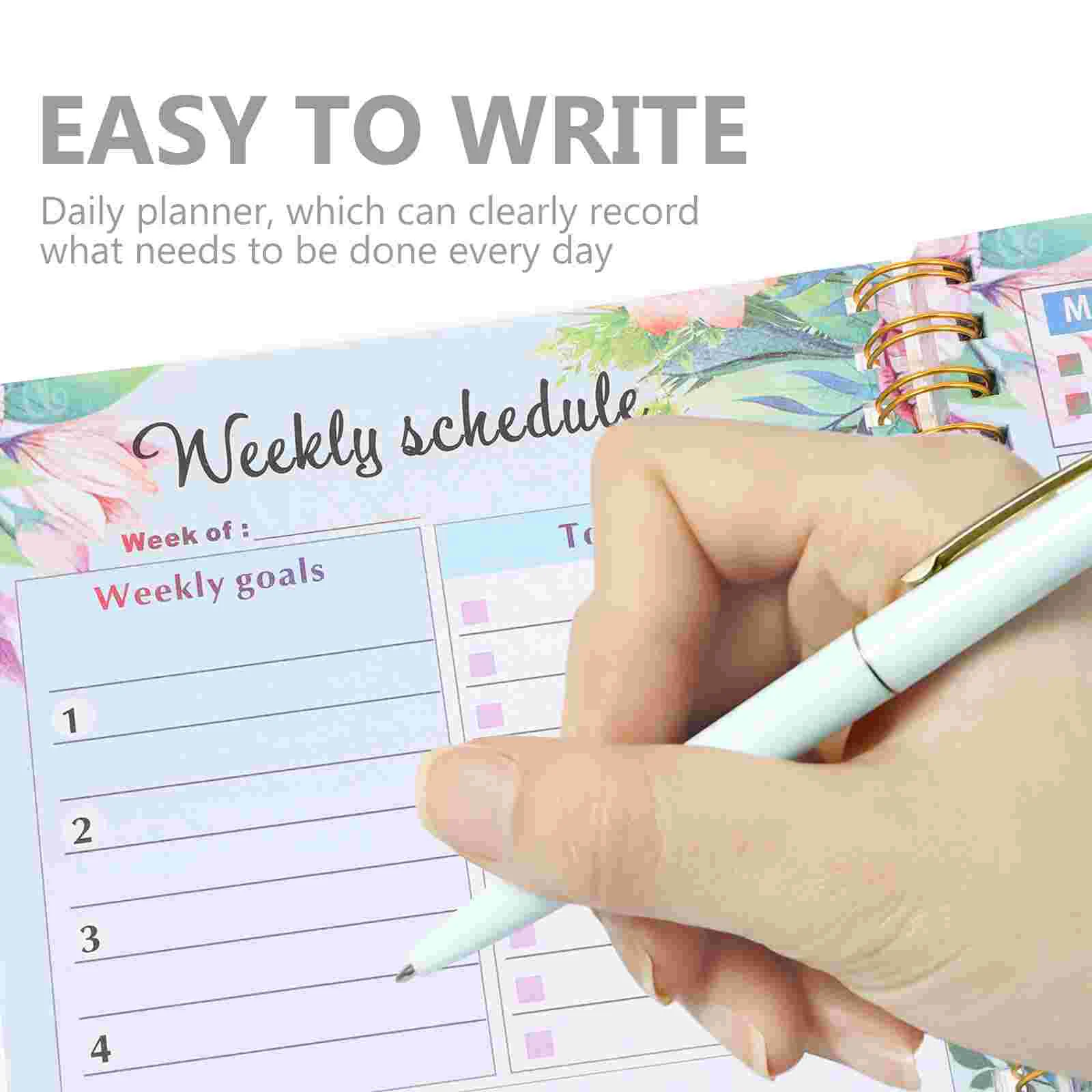 Daily Planner Paper Notepad Writing Plans Notebook Printing Notebooks Coil Schedule Planning Students