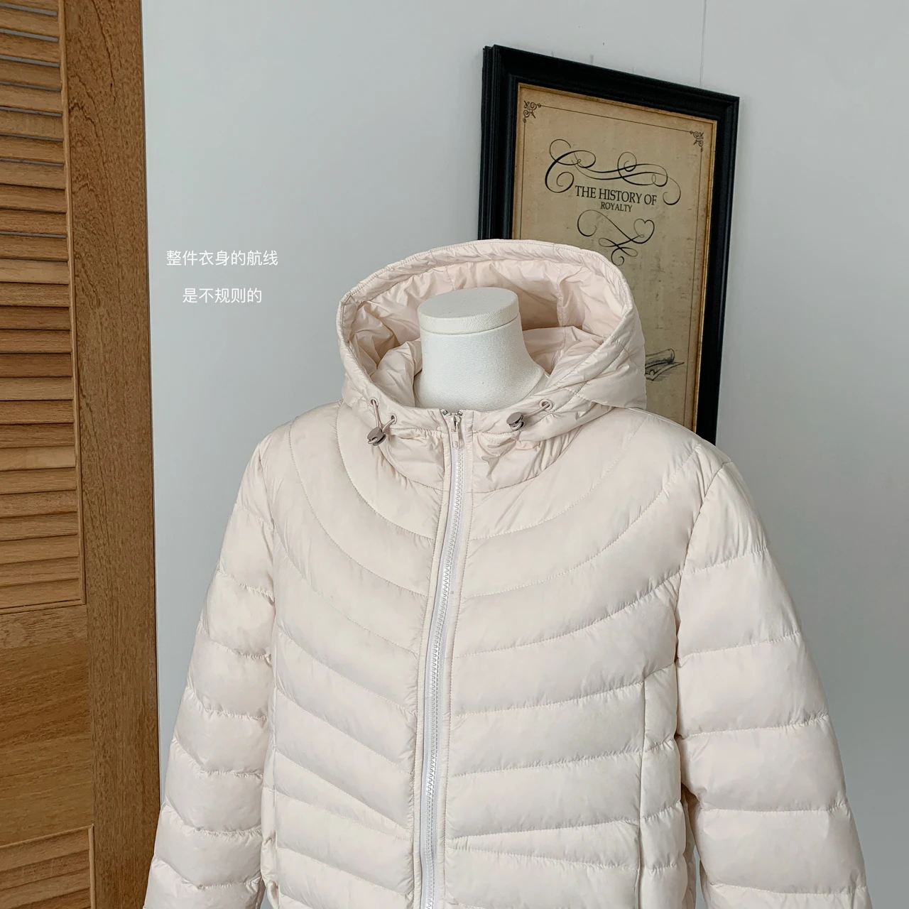 المرأة الخريف الشتاء الأبيض بطة أسفل طويلة الأكمام سترة فضفاضة سيدة عادية سميكة الدافئة زمم ضوء أسفل أبلى