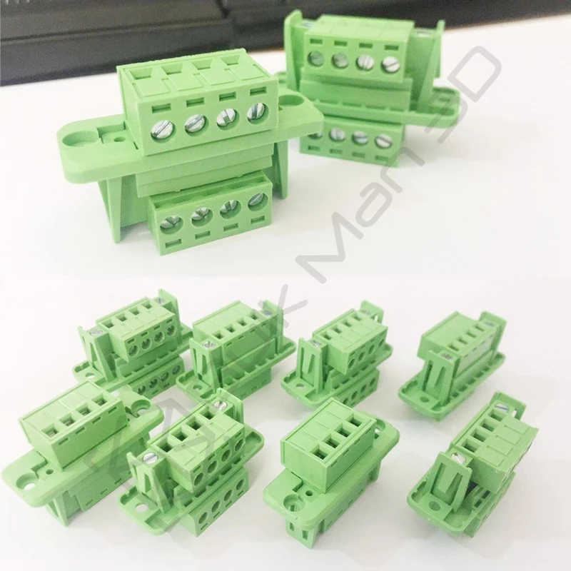 Bloco terminal de encaixe Solda-livre, através da parede, 2 grupos, 2EDGWC, 15EDGWC, passo 3.81mm, 5.08mm, 2mm, 3mm, 4mm, 5mm, 6mm, 7mm, 8mm, 9mm, 10mm, 12p. P.