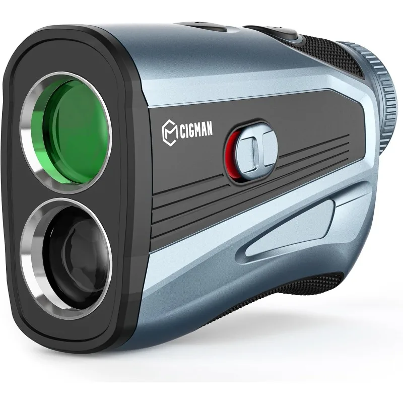 Golf Laser Rangefinder with Slope Switch, 1200 Yards Rechargeable Golf Range Finder Magnetic, Continuous Scan for Hunt