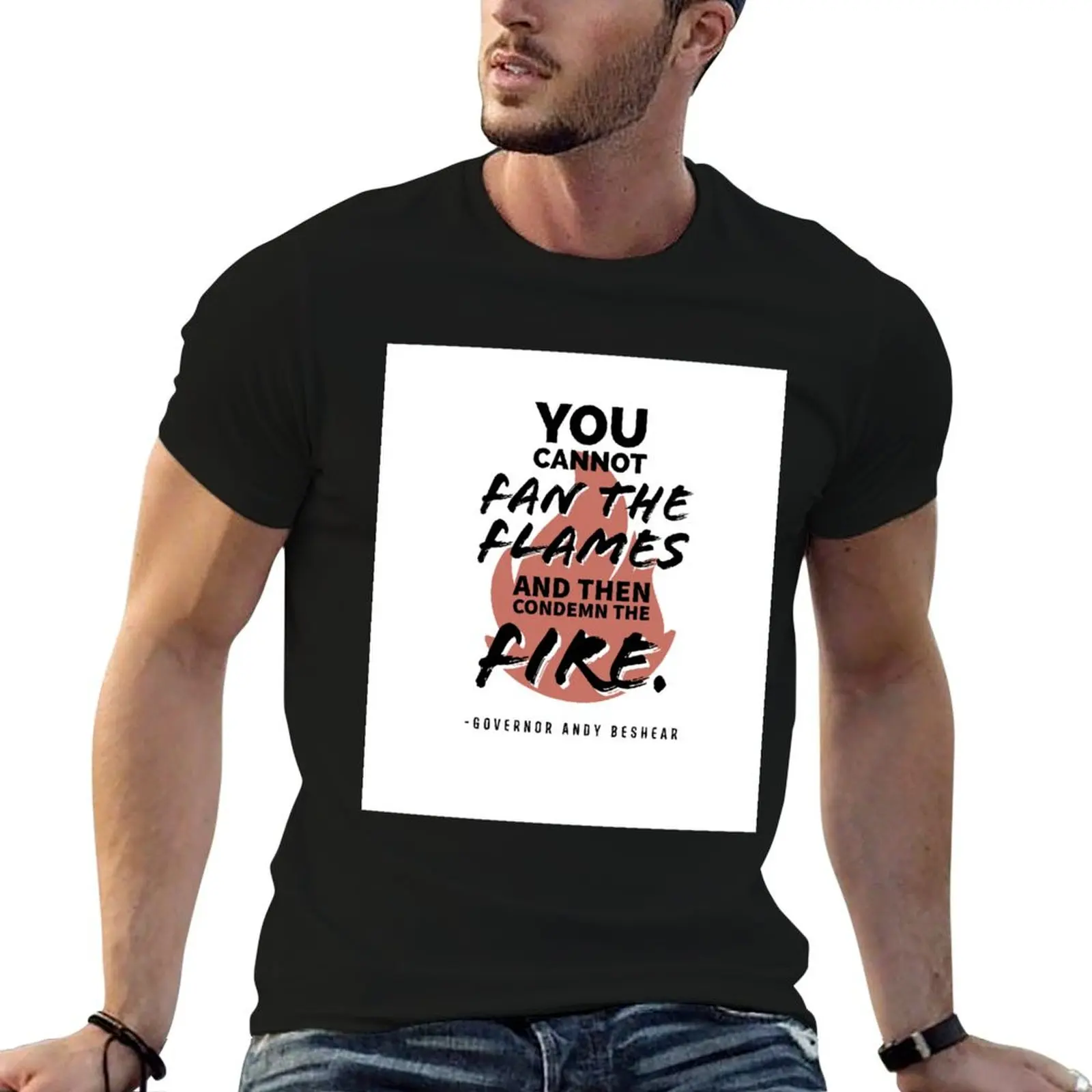 Condemn the Fire T-Shirt graphic t shirt vintage korean fashion summer top boys animal print mens graphic t-shirts anime