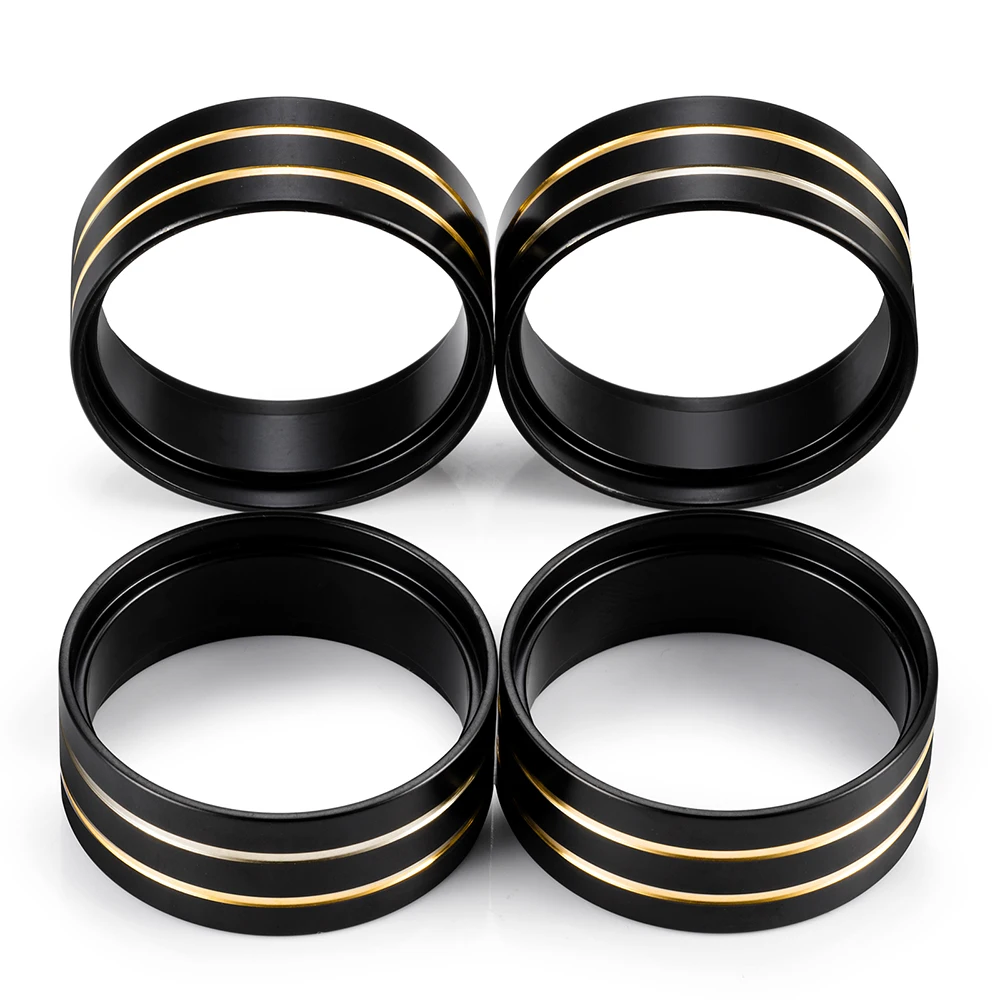YEAHRUN 4Pcs 1.3Inch Brass Internal Beadlock Ring Weighted Clamp Ring Fit 1.3