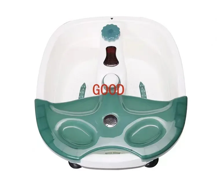 Newest Collapsible Design Electric Heat Footbath Wireless Control Foot Bubble Massage Basin