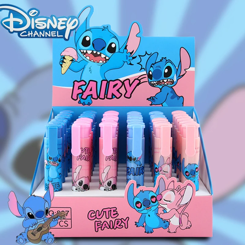 

Disney Stitch Eraser Random 1pcs Creativity Lipstick Modeling Cute Lilo & Stitch Anime Figure Eraser Student Supplies Stationery