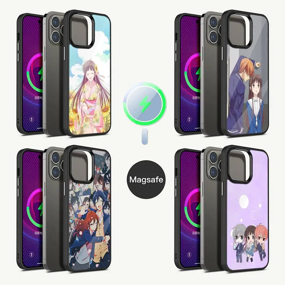 

Anime F-Fruit B- Baskets Phone Case For iPhone 16,15,14,13,12,11,Pro,Max,Plus,Mini,Magsafe,Magnetic Wireless Charging Case