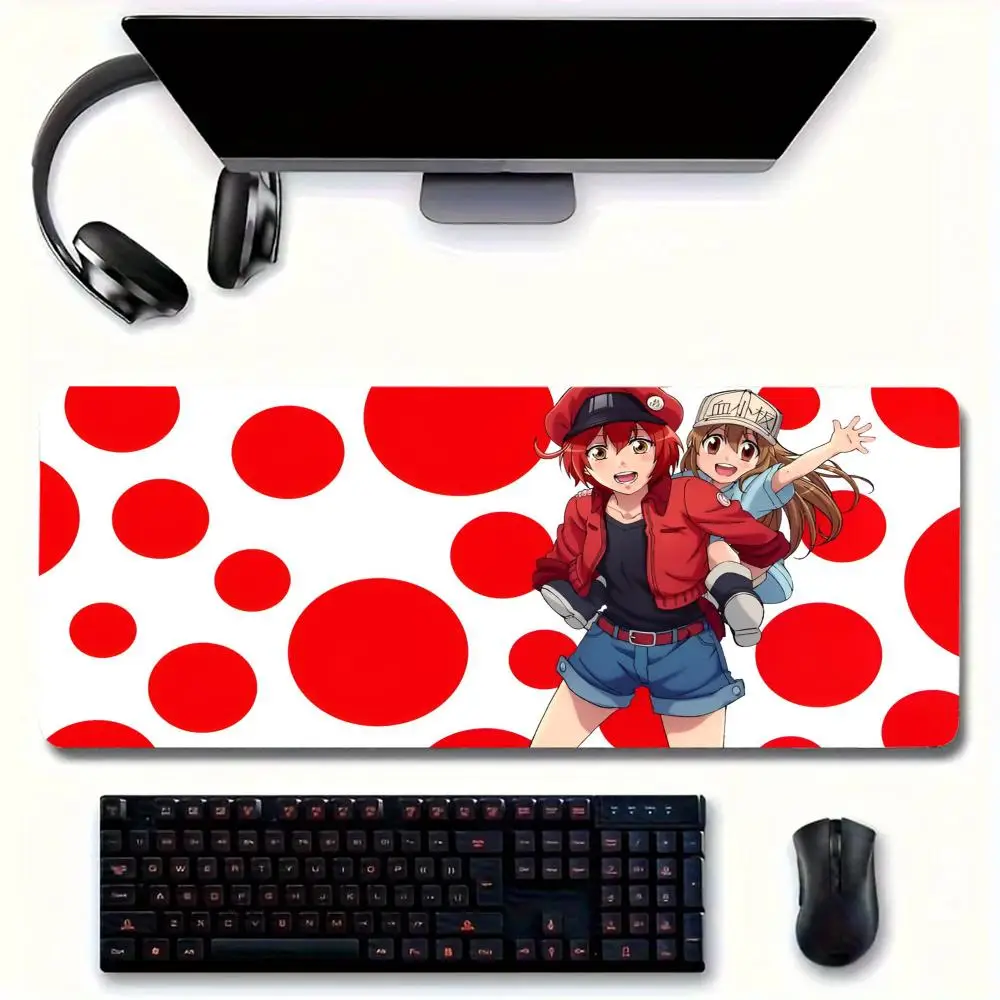 Anime C-Cells At-Work MINISO Mouse Pad Large Mouse pad for home office Waterproof desk pad Computer Mouse pad Keyboard pad gamin