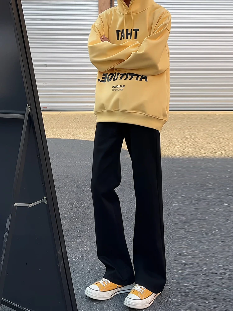 

Мужские джинсы Bla Straight Leg Cleanfit Knife Flared: осенние, зауженные, с высокой талией, в стиле High Street, молодежные, модные