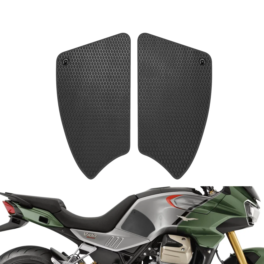 For Moto Guzzi V100 Mandello 2023 to 2026 Motorcycle Tank Traction Pad Anti Slip Sticker Gas Knee Grip Protector