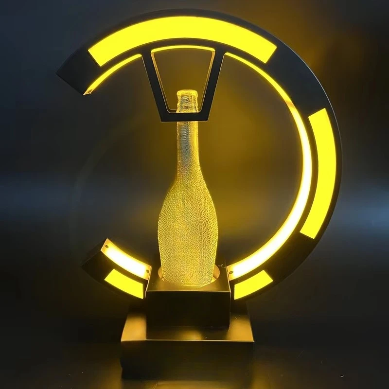 

10-Piece bottling display wine luminous wine bottle display rack