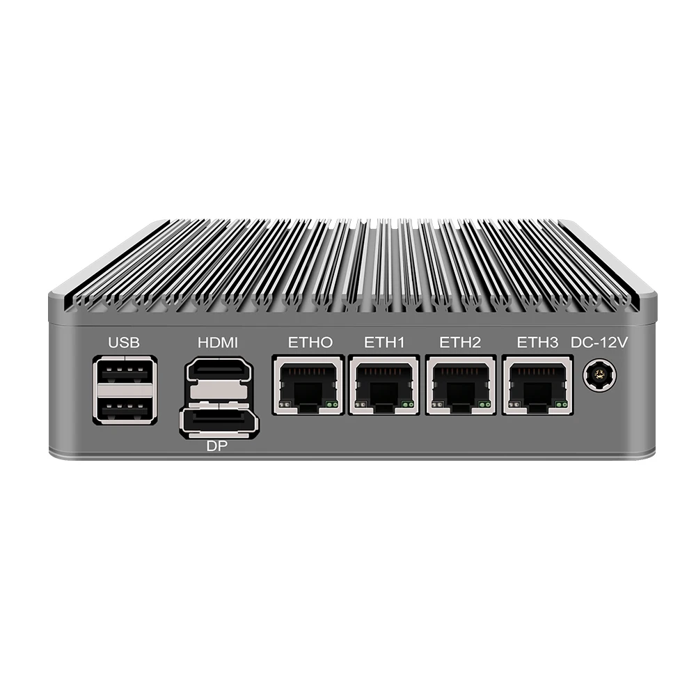 4 Intel i226 2.5G 11a geração Pentium N6005 V5 Firewall Soft Router DDR4 2 * NVMe TPM2.0 3x4K OPNsense ESXi Proxmox Mini PC sem ventilador