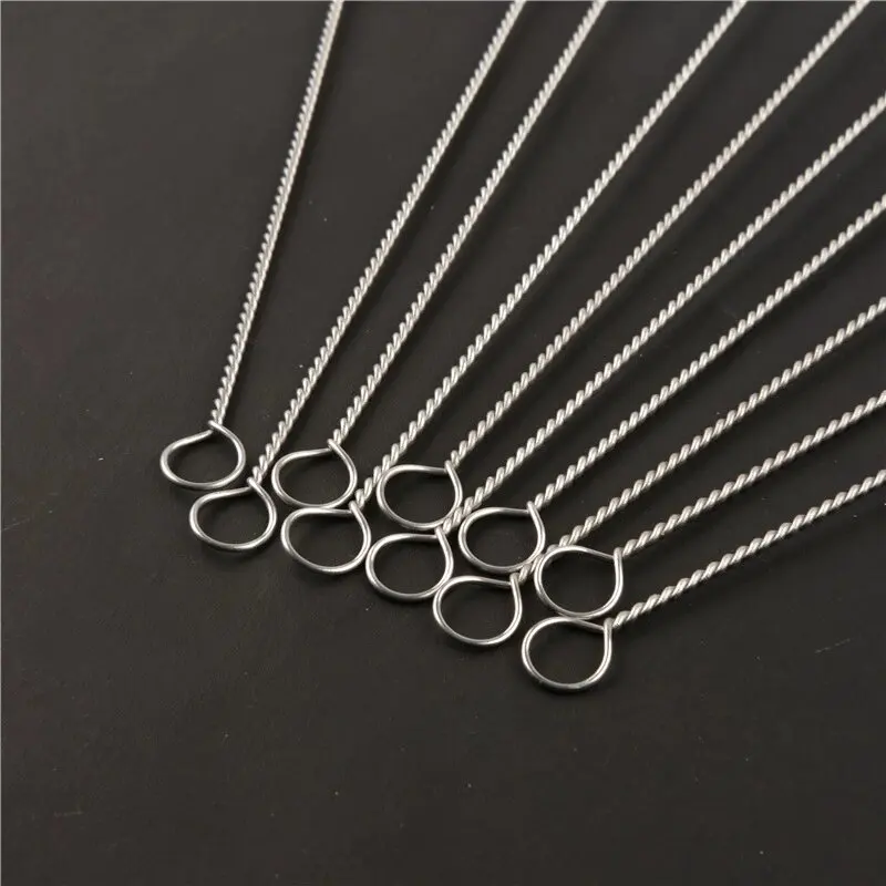 Nylon Straw Cleaning Brush Kit Pipe Cleaner Stainless Steel Long Handle Cleaning Bottle Brush Cleaning Tool (1/2 Set) image 5