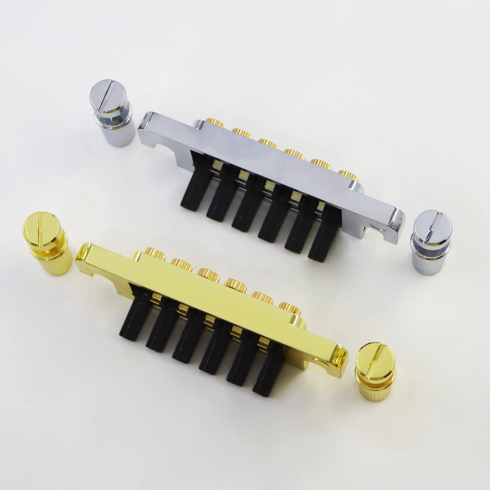 RUKOVA Electric Guitar TP-6 Bridge Stop Rod, 70s Style Tailpiece String Plate, Compatible with LP / SG / ES / EPI