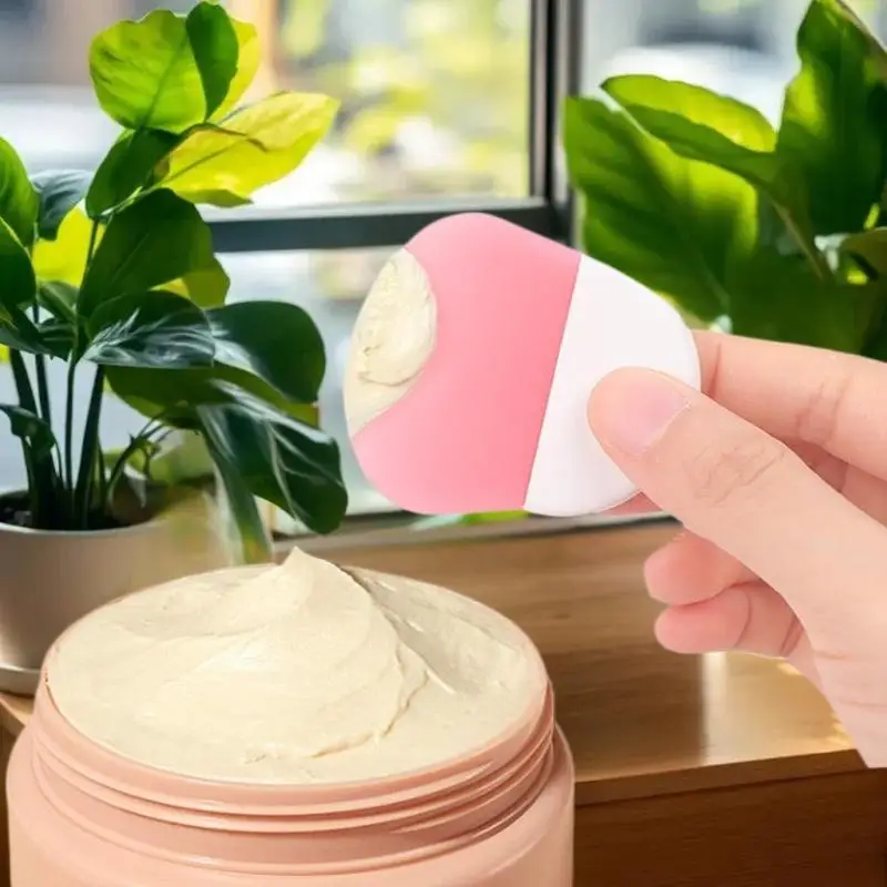 فرشاة قناع الوجه من السيليكون، كريم الوجه والعين، قناع الطين، مكشطة، فرش تنظيف الوجه، أدوات العناية بالبشرة المحمولة للسفر