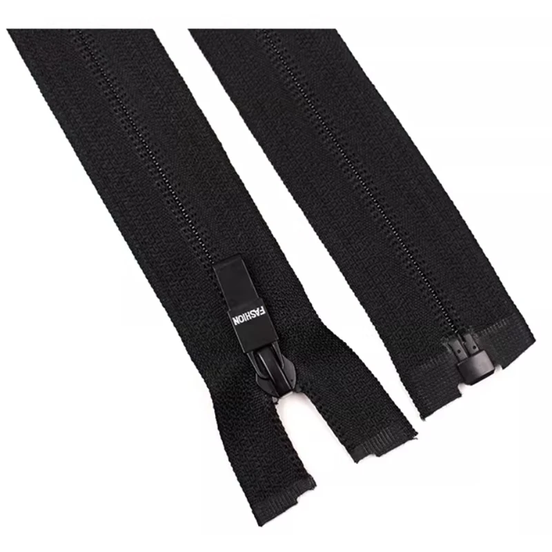 1/2/4Pcs 5# 60cm 70cm 80cm Reverse Nylon Zipper Open-End Zipper for Sewing Outdoor Jacket Bags Zips Repair Accessories