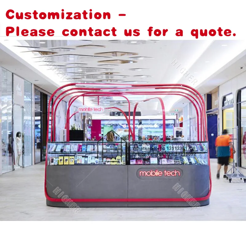 custom.Mobile Phone Shop Names Kiosk Design Mobile Counter Design Full Retail Store Display showcase Shopping Mall