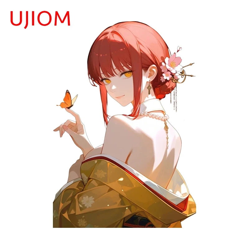 UJIOM Makima Pretty Character Wall Sticker Ingenious Amusing HD Pattern Adhesive Decal Vinyl Exquisite Wallpapers For Kids