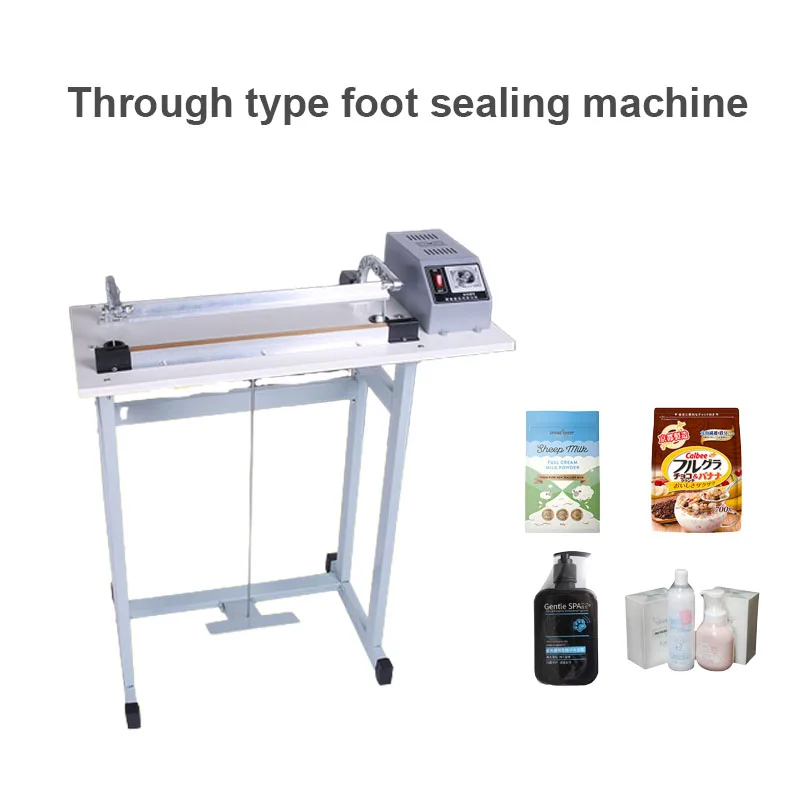 Through Type Foot Sealing Machine Plastic Bag Heat Sealing Equipment Film Food Bag Sealing And Cutting Tools