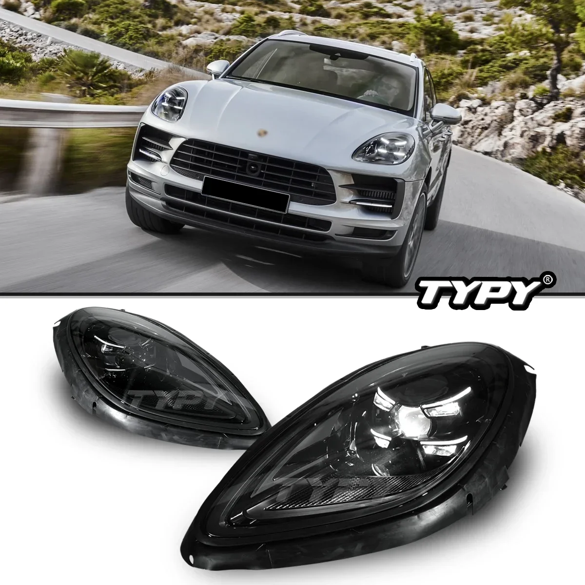 Car Light LED Matrix Laser Headlights For Porsche Macan 95B 2014-2017 Upgrade New Head Lamps Assembly Turn Signal