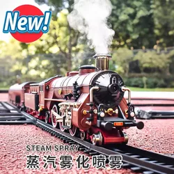 Retro Track Train Toy Electric Train Sets Model Toys  With Spray Smokes,Safe Materials,Classical Railway Freight Train Toy