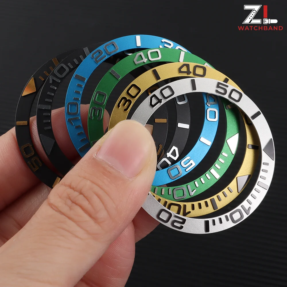 Multicolor 38mm Ceramic Watch Bezel Insert Ring Slope Fit 40mm Watch Case for NH35 NH34 GMT Diver Men Watches Part Accessories