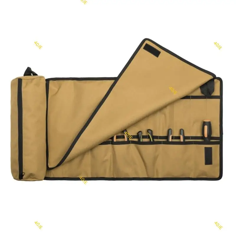 40JE Tool Roll مع جيوب متعددة لمختلف الأدوات والملحقات المنظمة