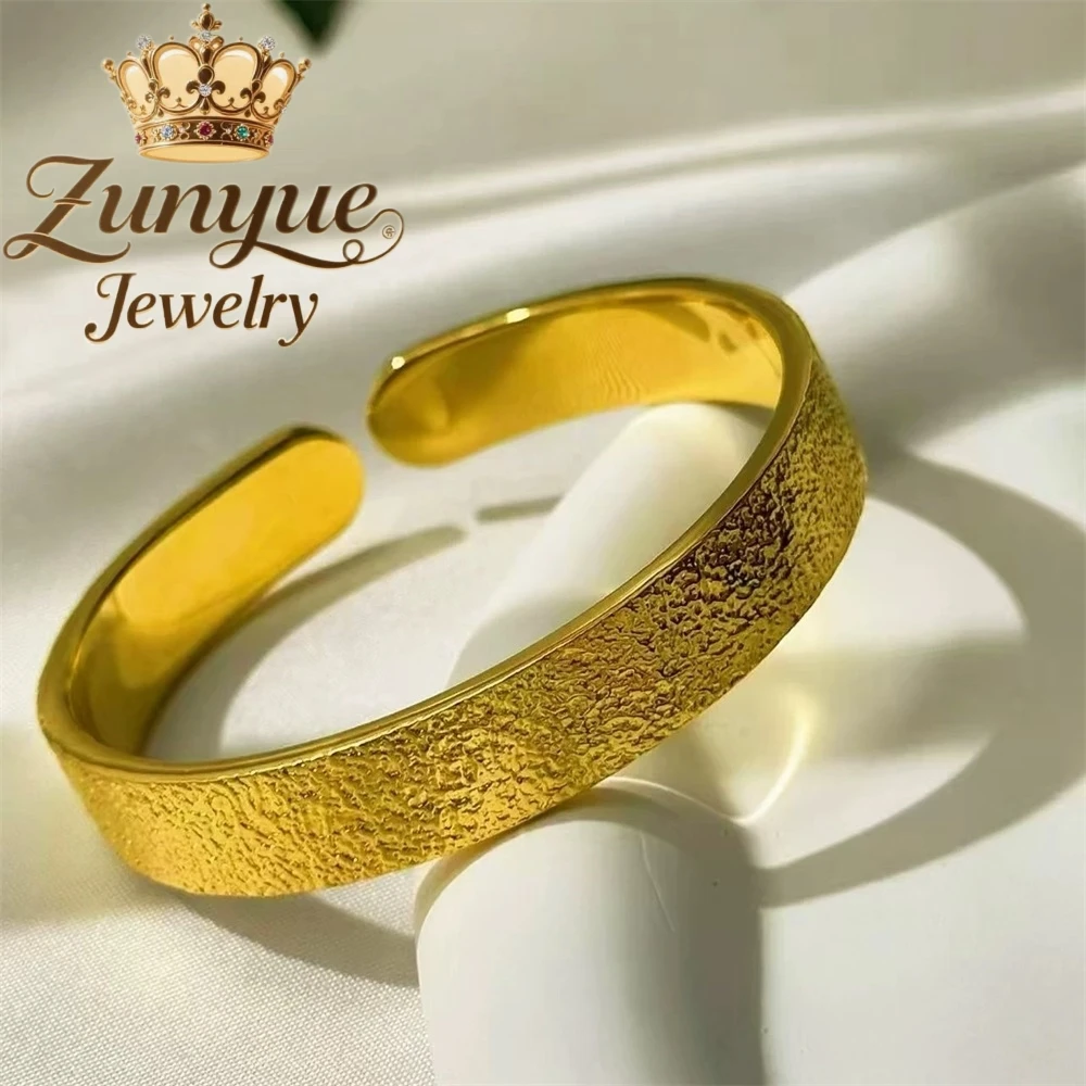 

Sandy Gold Wide Version Of The Bracelet Retro Style Senior Sense Of The Bracelet Luxury Quality Jewelry Exquisite Elegant Charms