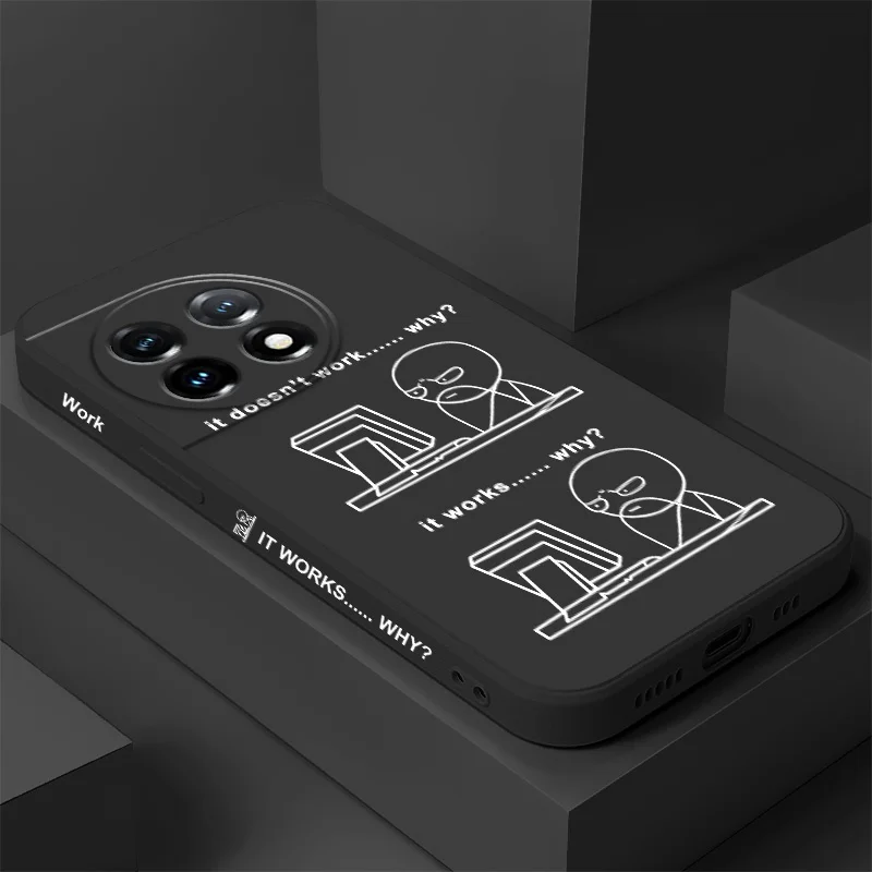 Чехол для телефона с фигуркой Work Stick для Oneplus 13 13R 12 12R 11 11R 10 10R 10T 9R 9RT 9 8T 8 7 7T Pro 5G Жидкий силиконовый чехол Чехол для телефона с фигуркой Work Stick для Oneplus 13 13R 12 12R 11 11R 10 10R 10T 9R 9RT 9 8T 8 7 7T Pro 5G Жидкий силиконовый чехол