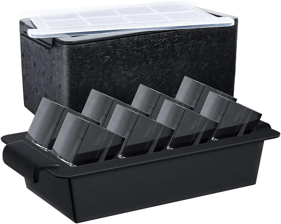 

Upgrade 2 Inch Clear Ice Cube Tray Make 8 Large Square Crystal Clear Ice Cube Maker for Cocktail, Whiskey & Bourbon Drinks