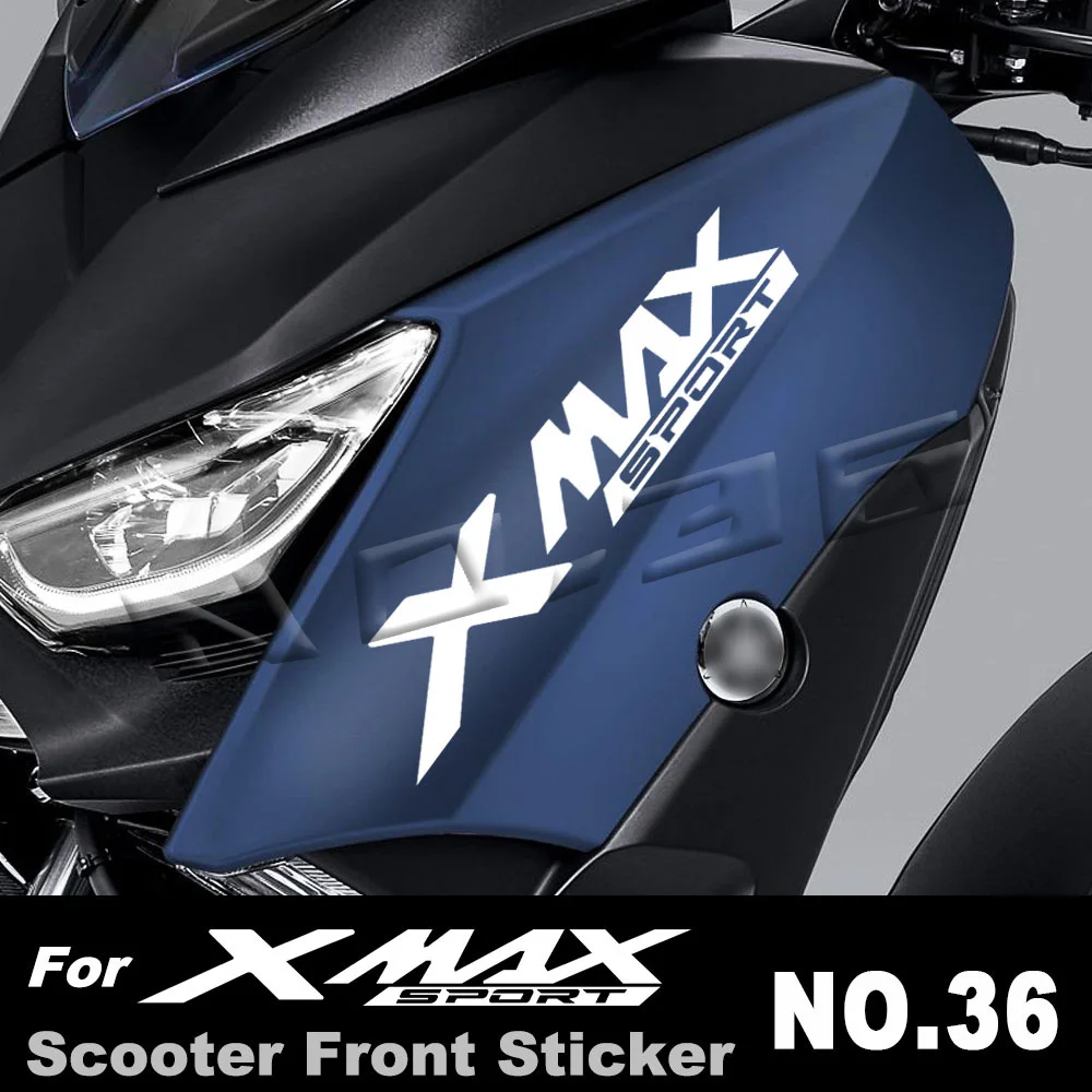 For XMAX 125 150 250 300 400 Xmax Motorcycle Scooter Stickers Front Fairing Stripe Decals Accessories Waterproof