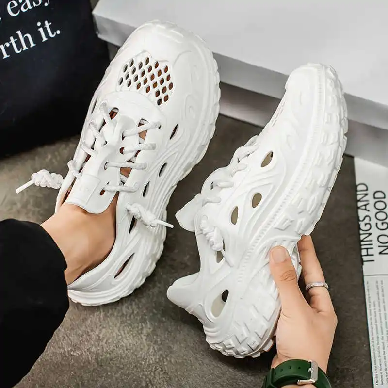 

Platformed Hip Hop Golf 5 Flats Running Sneakers Running Shoes Men Jogging Sports Excercise Novelties Functional Minimalist