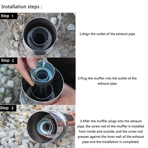 2 قطعة دراجة نارية عالمية يمكن DB قاتل كاتم الصوت مزيل الصوت الضوضاء العادم كاتم الصوت قابل للتعديل 35/42/45/48 / 60 مم أعلى 12 مبيعات كاتم صوت العادم الدراجة الآلية - No12