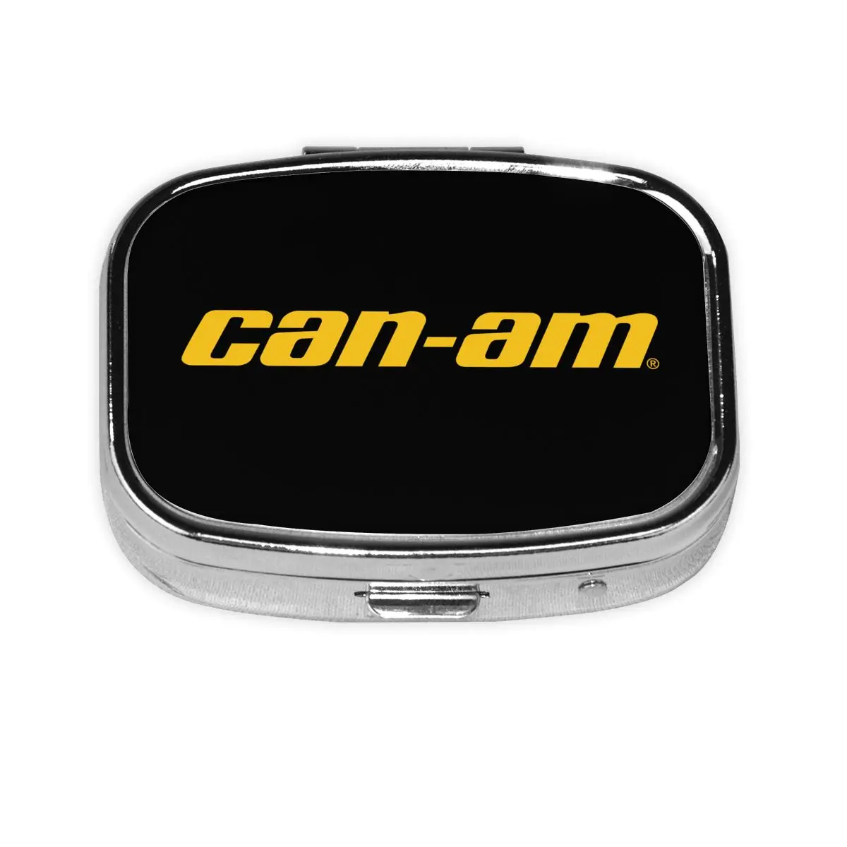 

C-Cans A-Ams BRP ATV Логотип Квадратная коробка для таблеток 2 сетки Диспенсер для таблеток Портативный дорожный ящик для хранения лекарств Контейнер