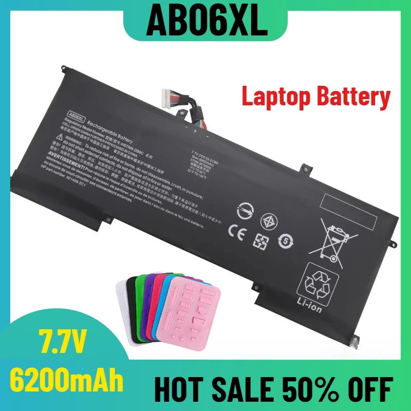 

7.7V 6200mAh for AB06XL 13-AD112TU AD113TU AD023 AD024 TU Laptop Battery