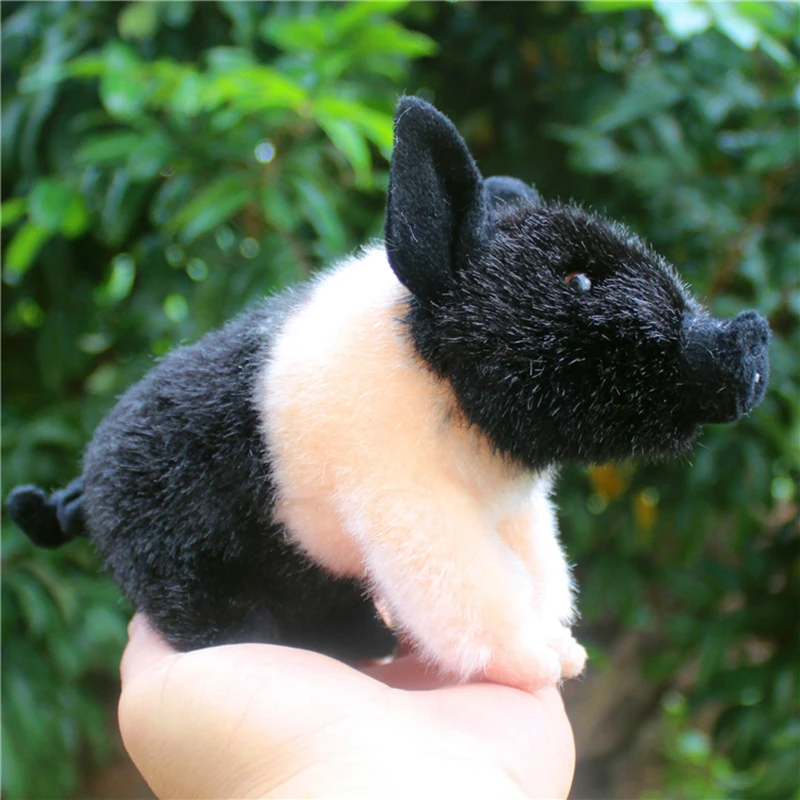 

Simulated Animal Little Pig GuangXi Bama Mini Wild Boar Piggy Family Pet Farm Garden Model Plush Toy Stuffed Doll Girl Boy Gift