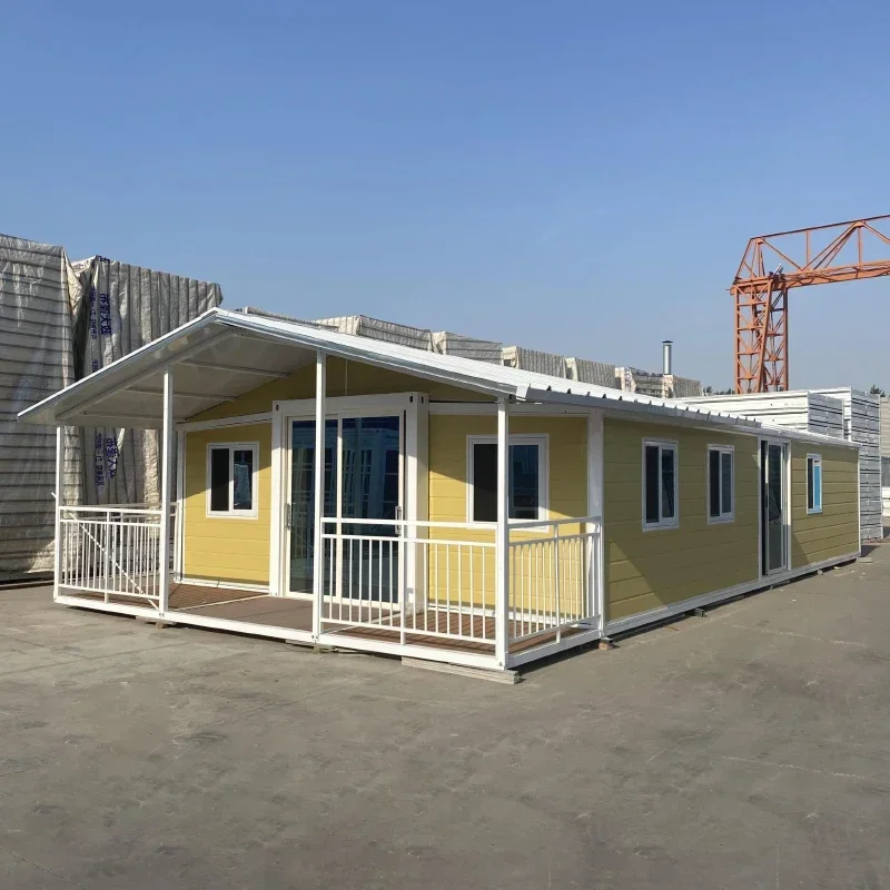 Small Prefabricated Home Tiny Unfoldable Container House Pvc Floor 4 Bedroom Modular House Folding Expandable Container House